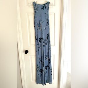 Floral Blue Maxi Dress